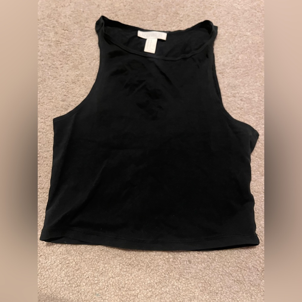 Black High Neck Top